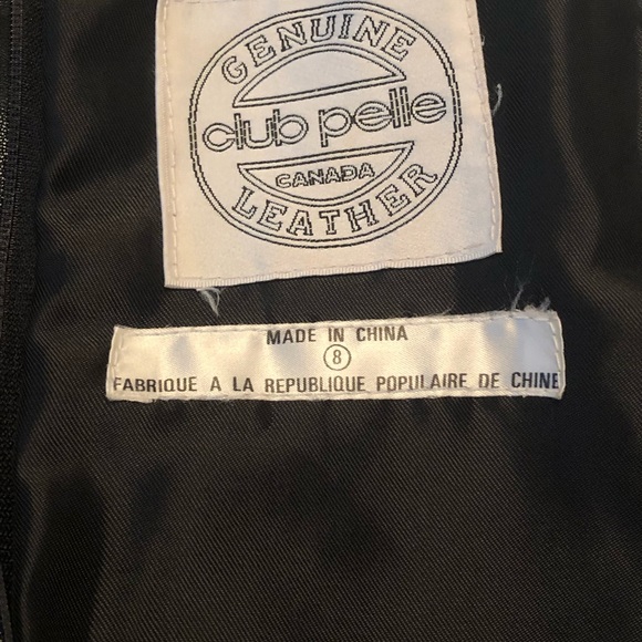 Black Club pele leather skirt size 8 ( very slim fit ) more a sz 2 - Picture 6 of 8